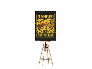 Demon Slayer - Zenitsu Danger Poster