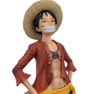 ONE PIECE MONKEY D LUFFY WITH 3 DIFFERENT FACES ACTION FIGURINE PIRATE ANIME FIGURE WEEB MANGA TOY COLLECTIBLE