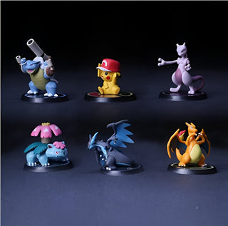 POKEMON ACTION FIGURE LIMITED EDITION (SET OF 6) | POCKET MONSTER MERCHANDISE FOR ANIME LOVERS