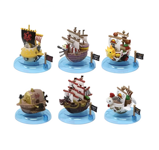 ONE PIECE SET OF 6 SHIPS  (MULTICOLOR)
