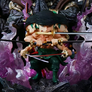 RORONOA ZORO VERSION NINE SWORDS GHOST ASURA  ILLUMINATED ACTION FIGURE