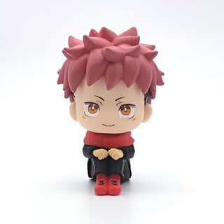 Jujutsu Kaisen - Yuji Itadori Satoru Gojo | Anime Figure Sitting Pose | Car Dashboard Study Table Office Desk Collectible