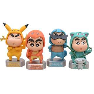 KAWAII SHINCHAN FIGURINE FT. POKEMON | SHINCHAN IN POKEMON COSPLAY DRESS